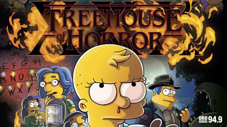 Los Simpson homenajean Stranger Things con póster de su especial de Halloween