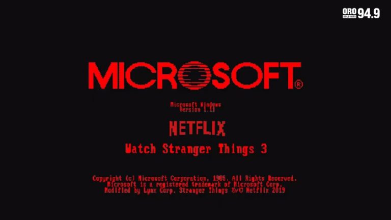 Microsoft lanza Windows 1.11 inspirado en “Stranger Things 3” de Netflix