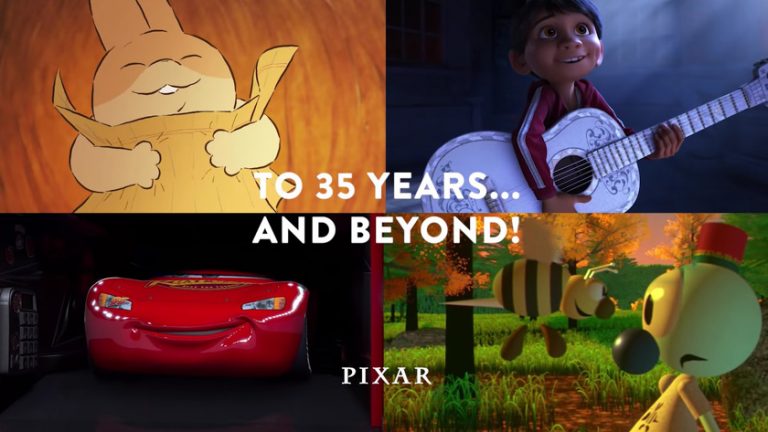 Pixar celebra sus 35 años con emotivo video