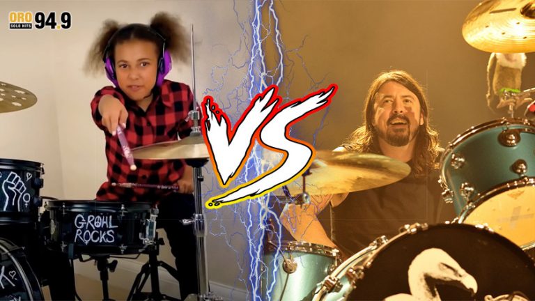 Nandi Bushel venció a Dave Grohl en las baquetas