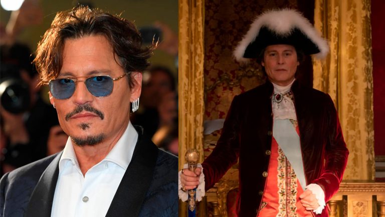 Johnny Depp sorprende con aspecto de Luis XV