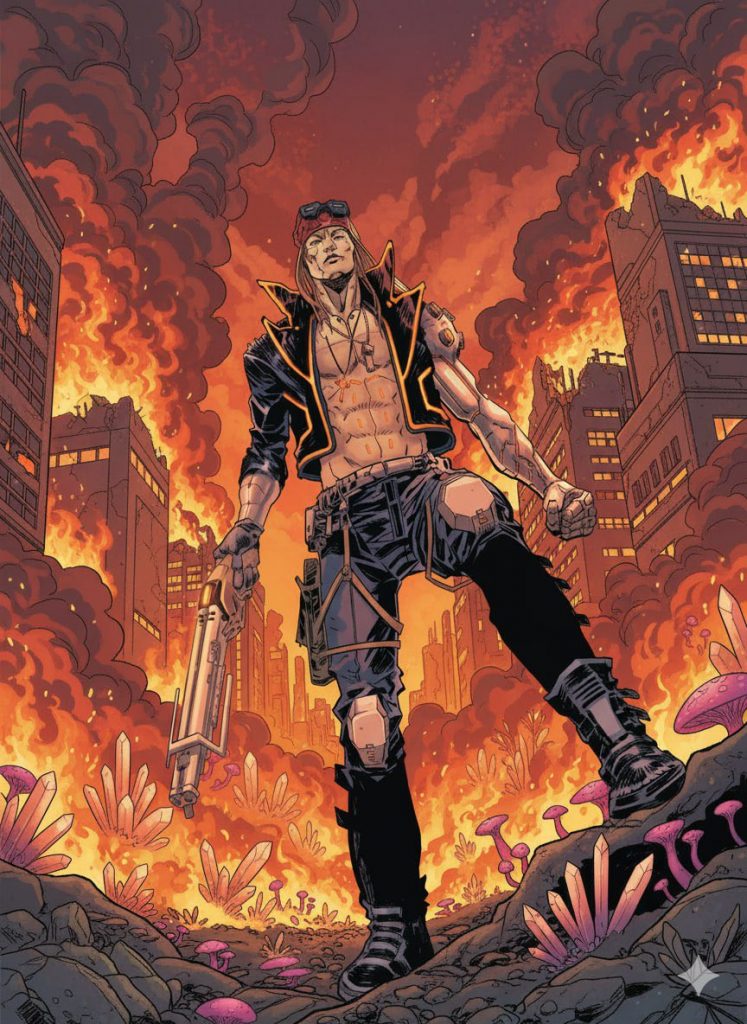 El volumen inicial tiene 108 páginas y ofrece una mezcla entre el espíritu rebelde característico de Axl Rose y un universo cyberpunk.